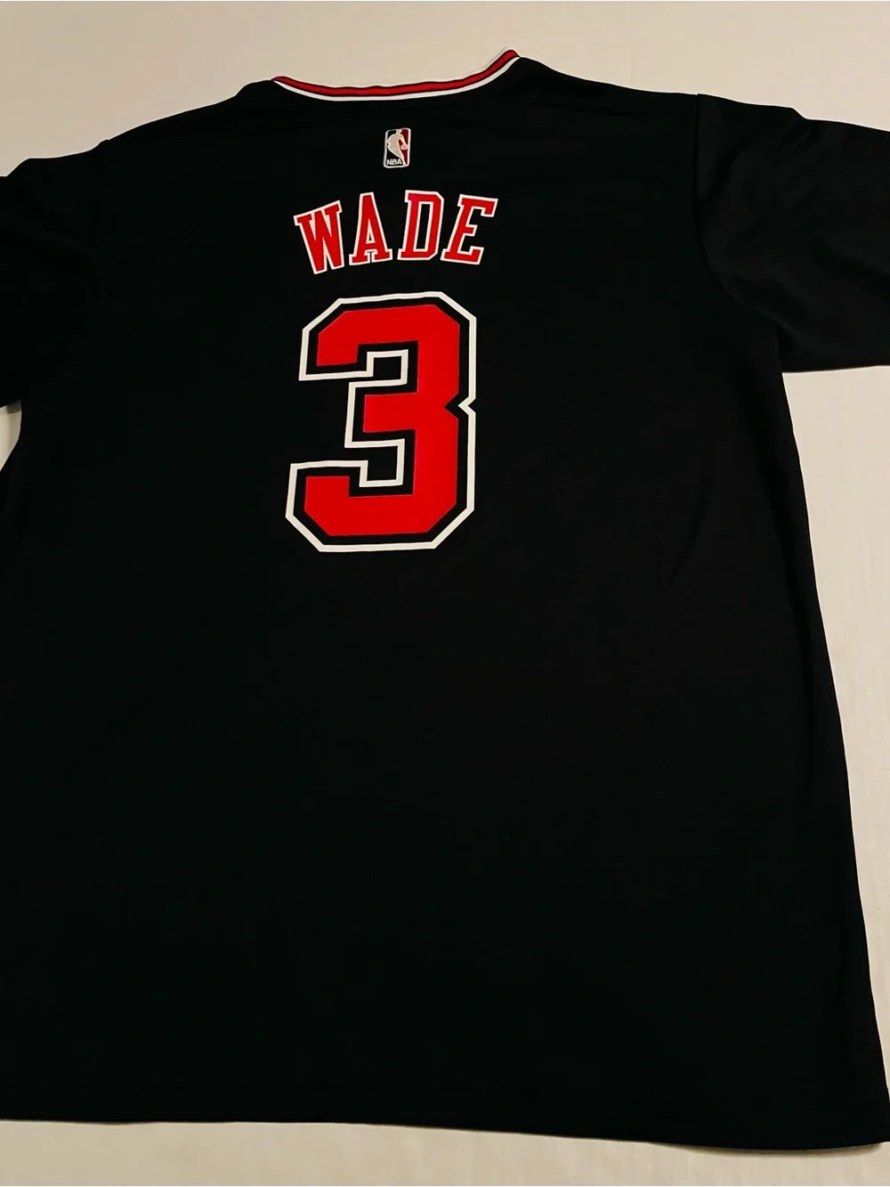 RARE Adidas 2016 Chicago Bulls Dwayne Wade Sleeved Alternate Jersey Shirt LARGE - Picture 7 of 10